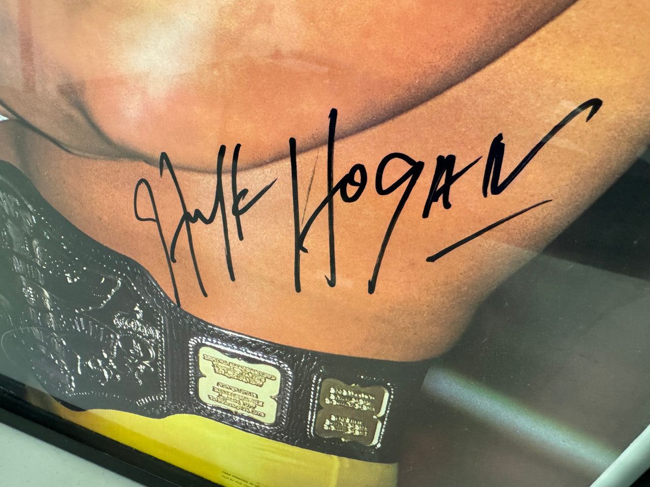 1985 WWF Hulk Hogan Rookie Poster Signed Autograph Schwartz Sports