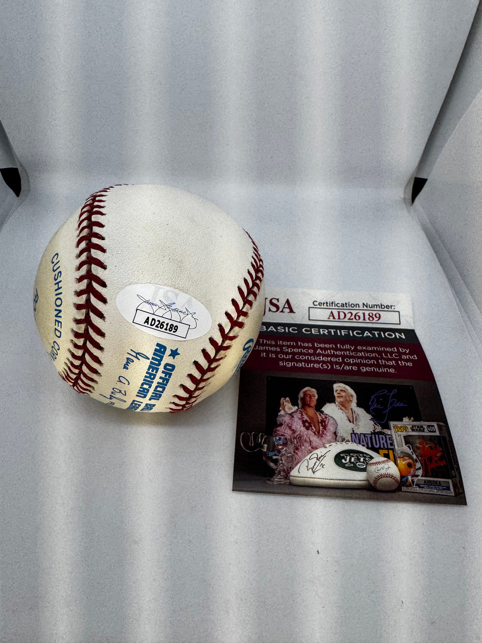 Willie Hernandez Signed Autographed Rawlings OAL Baseball JSA