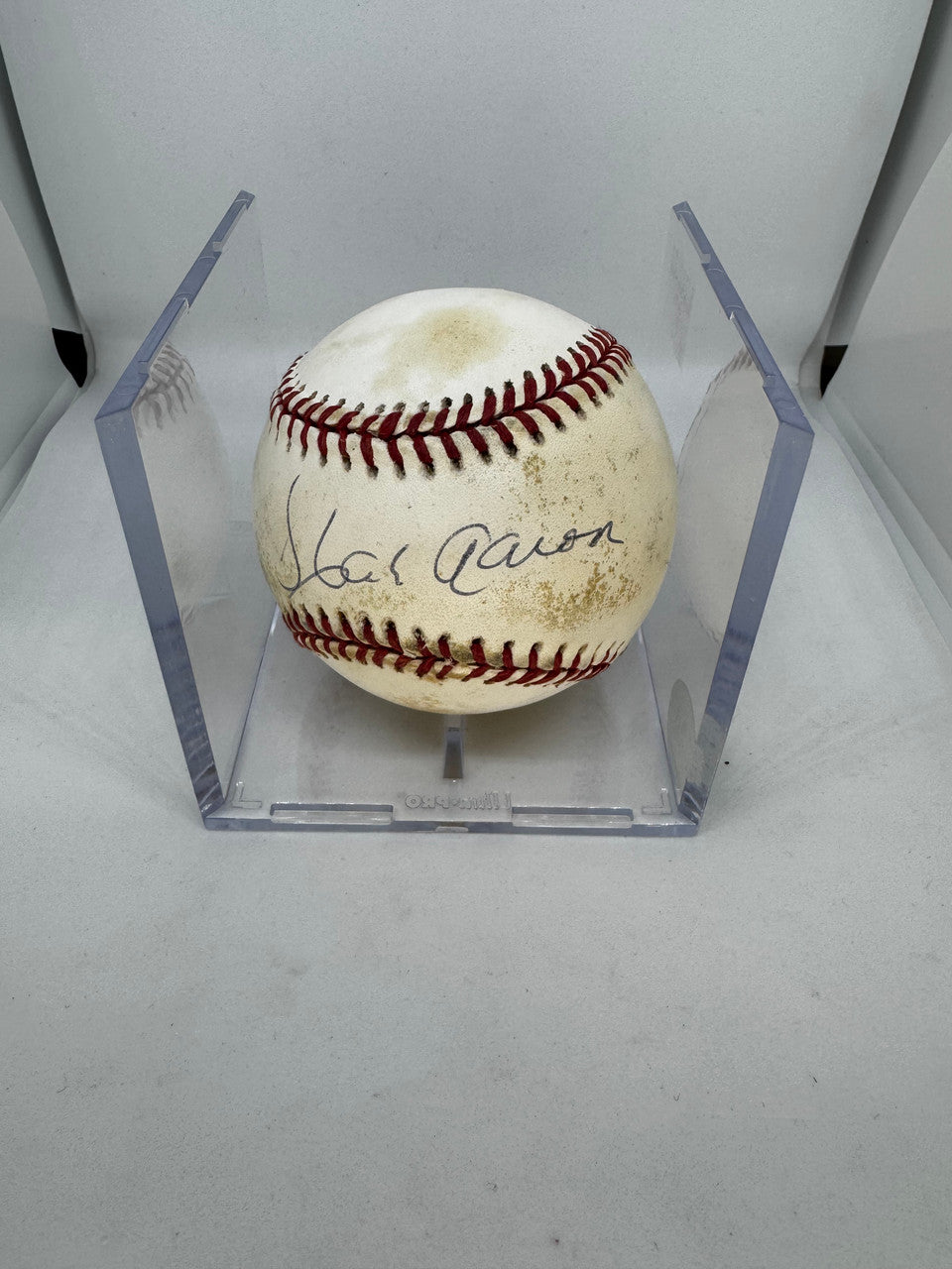 Hank Aaron Signed Autographed Baseball ONL Baseball JSA Letter