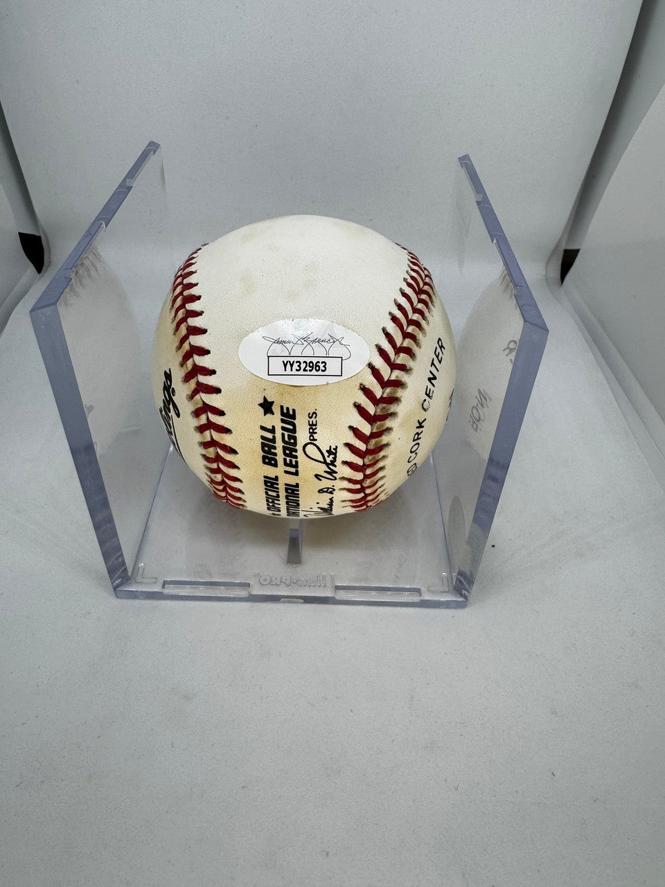 Hank Aaron Signed Autographed Baseball ONL Baseball JSA Letter
