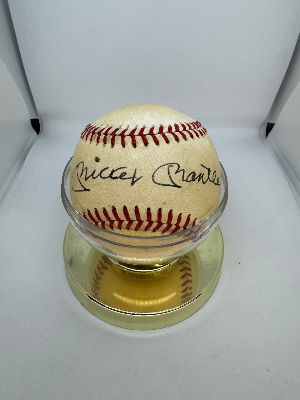 Mickey Mantle Signed Autographed Official League Baseball JSA Letter