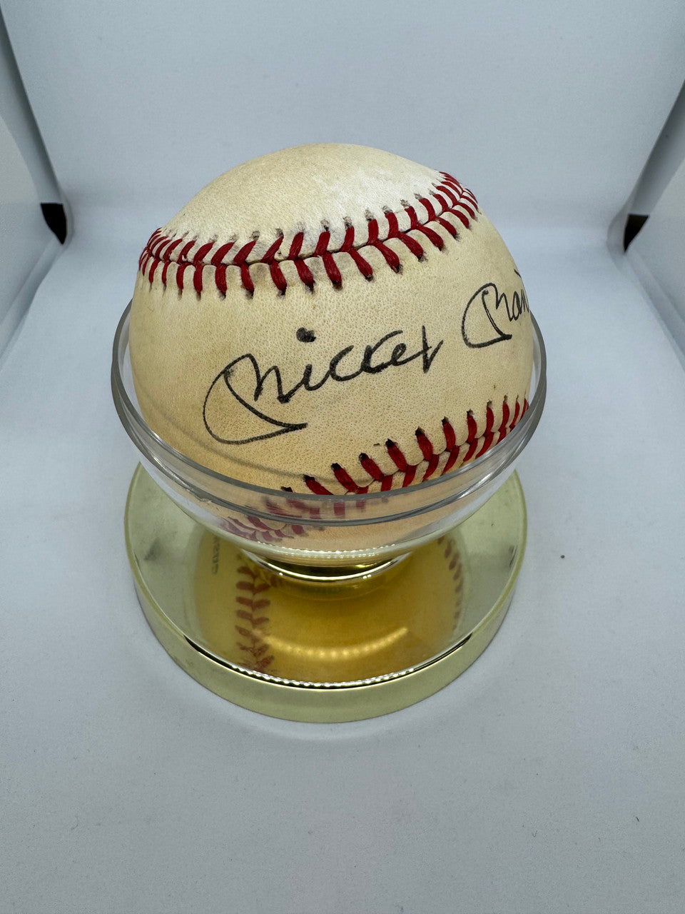 Mickey Mantle Signed Autographed Official League Baseball JSA Letter
