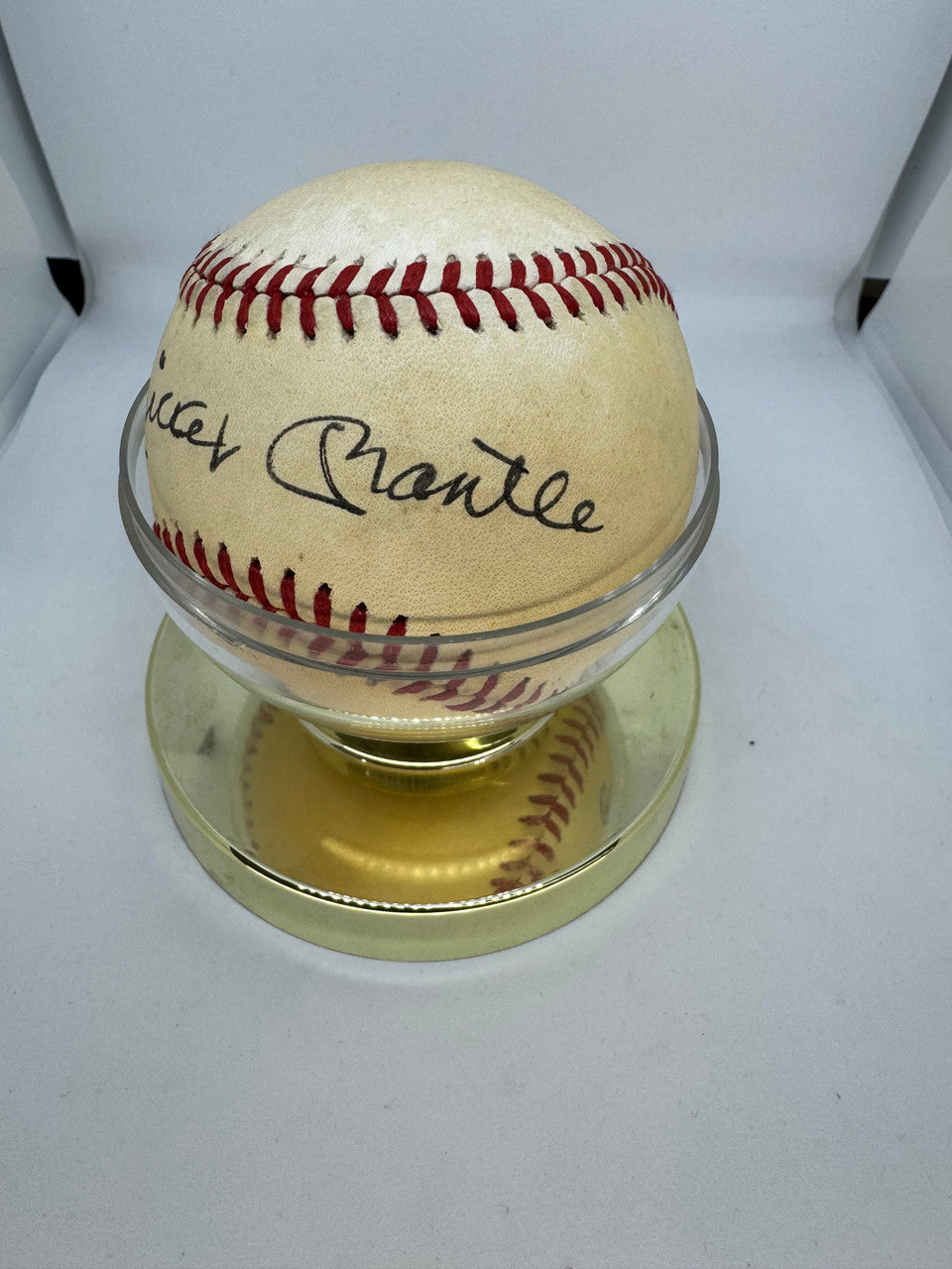Mickey Mantle Signed Autographed Official League Baseball JSA Letter