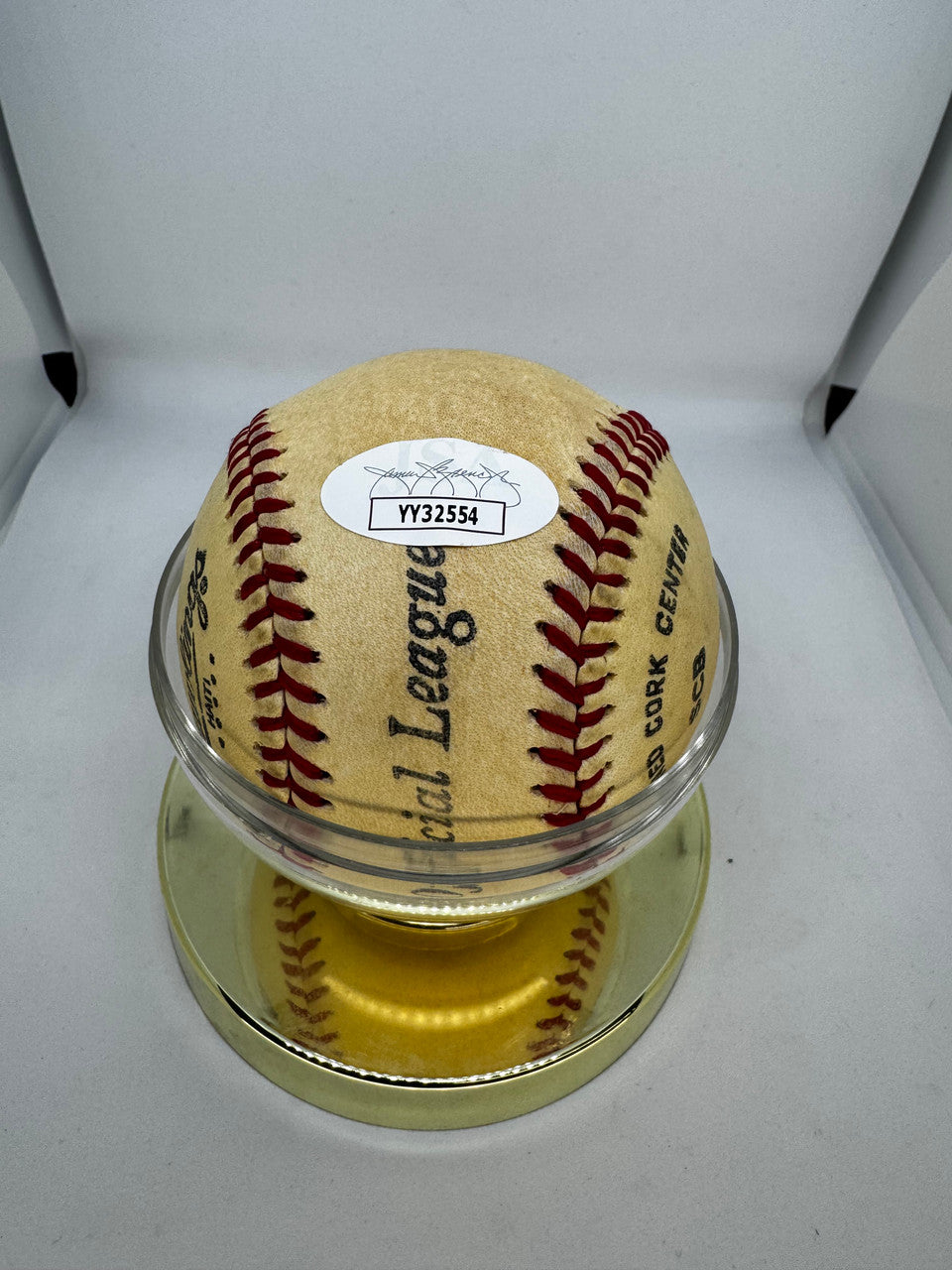 Mickey Mantle Signed Autographed Official League Baseball JSA Letter