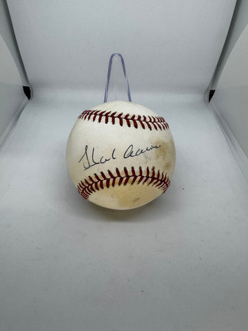 Hank Aaron Signed Autographed Rawlings ONL Baseball JSA Letter