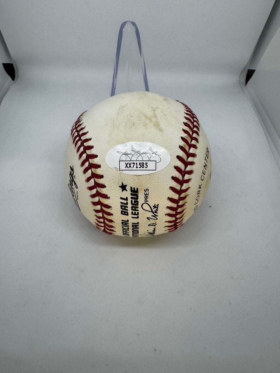 Hank Aaron Signed Autographed Rawlings ONL Baseball JSA Letter
