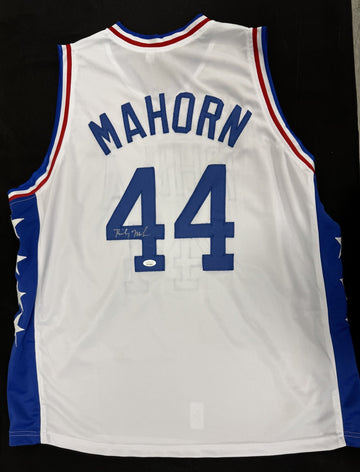 Rick Mahorn Signed Autographed Custom Philadelphia 76ers Jersey JSA