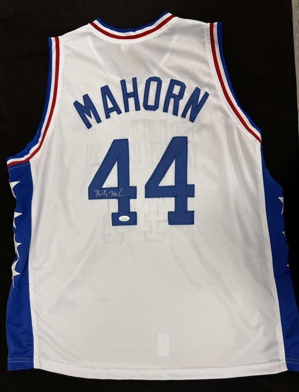 Rick Mahorn Signed Autographed Custom Philadelphia 76ers Jersey JSA