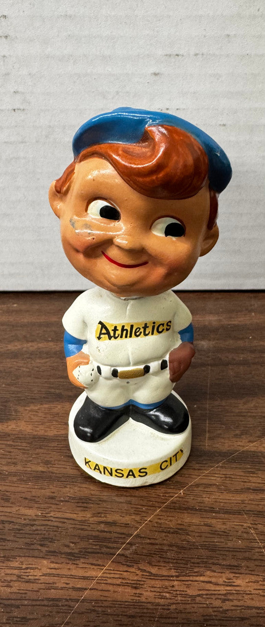 1960s Kansas City Athletics Vintage Mini Bobblehead Nodder