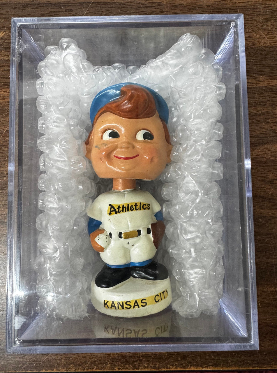 1960s Kansas City Athletics Vintage Mini Bobblehead Nodder