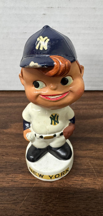 1960s New York Yankees Vintage Mini Bobblehead Nodder