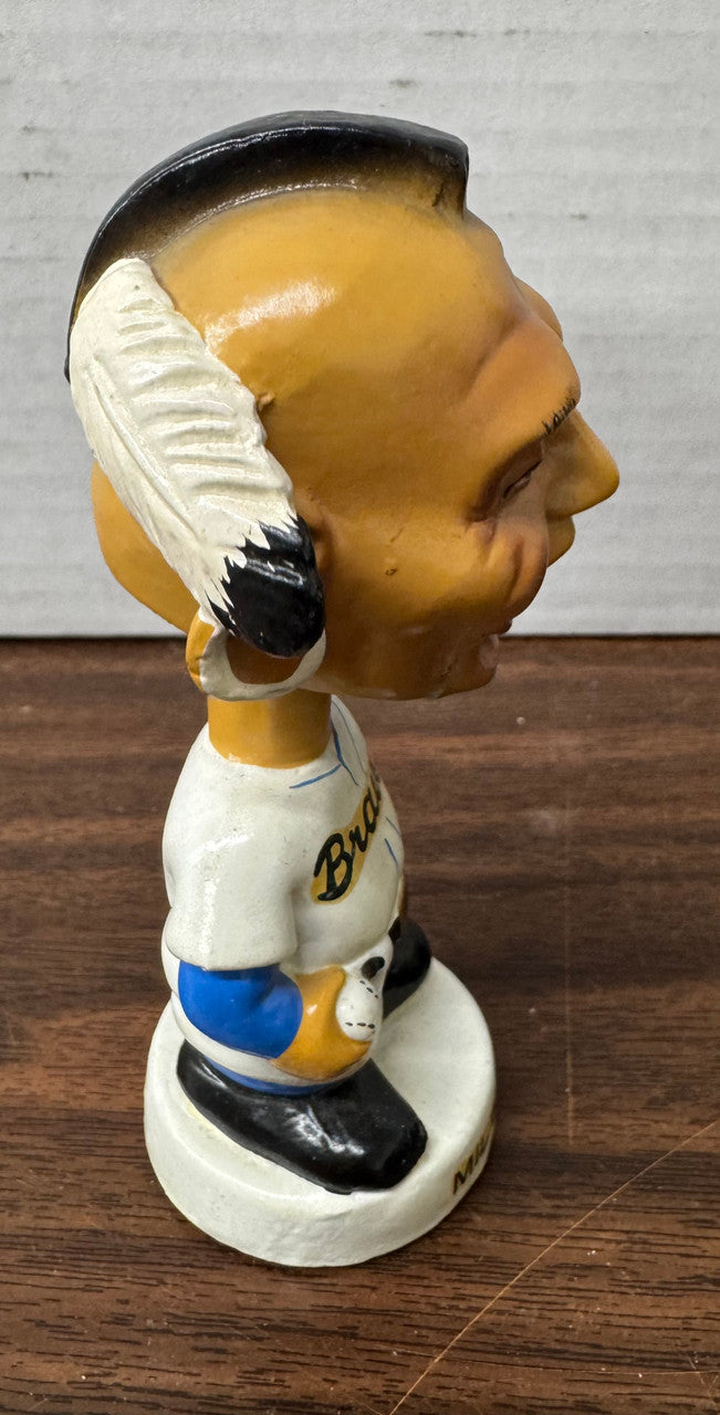 1960s Milwaukee Braves Vintage Mini Bobblehead Nodder