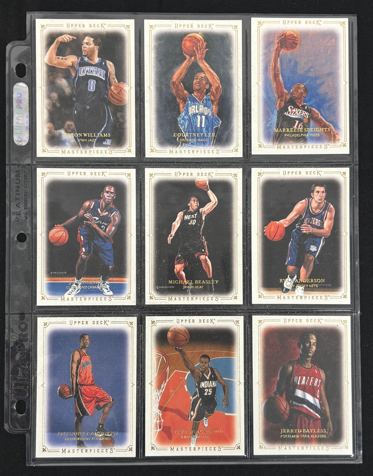 2009-10 Upper Deck Masterpieces Complete Set (35/35)
