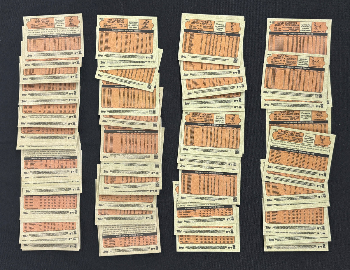 2013 Topps 1972 Mini Baseball Complete Set (100/100)