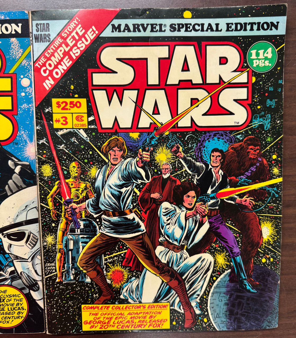 1977 Marvel Comics Star Wars Vol 1-3 Oversized Comic Book Lot VF