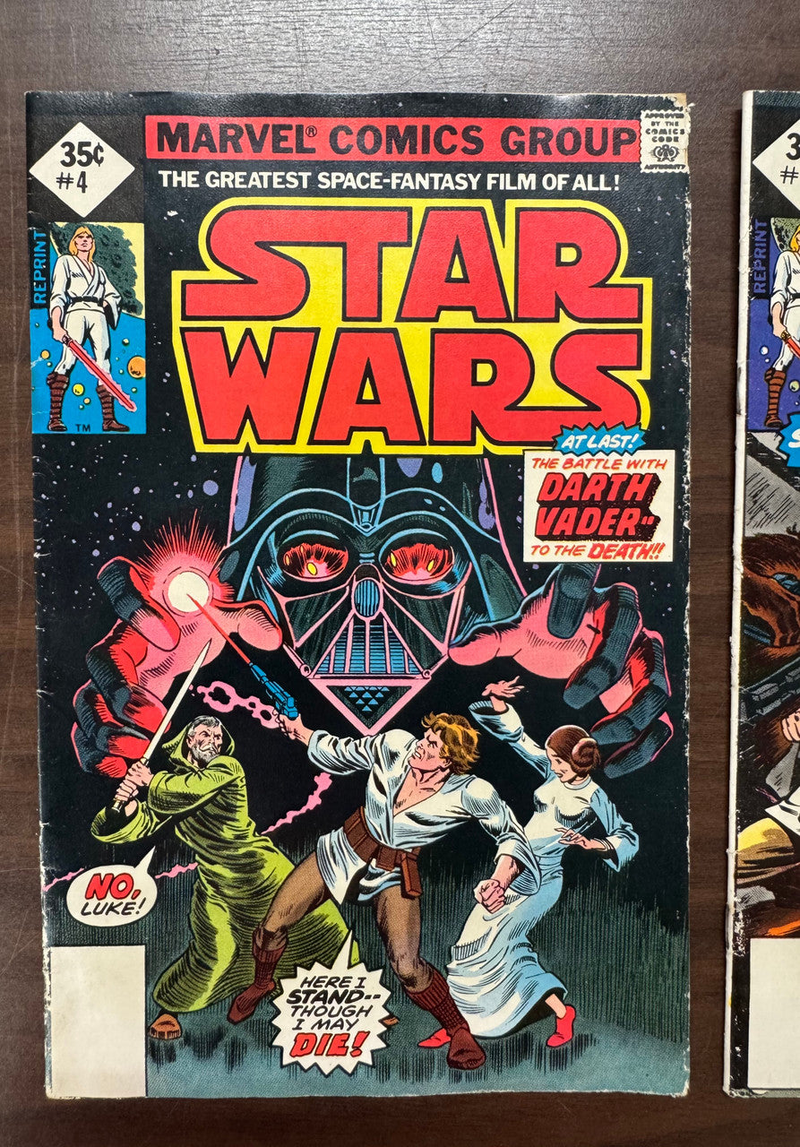 1977 Marvel Comics Star Wars Vol 4-6 No UPC Comic Book Lot VG