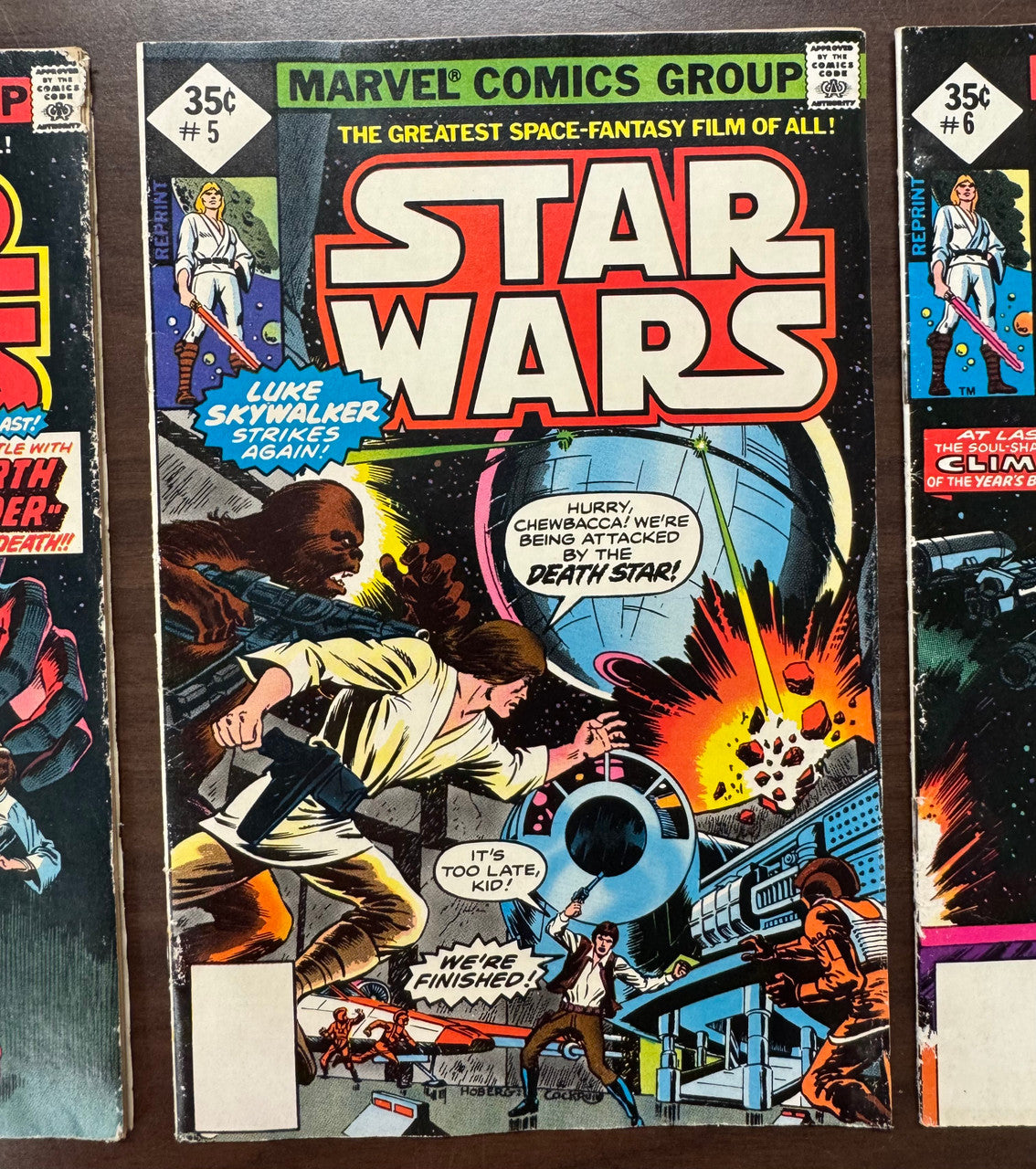 1977 Marvel Comics Star Wars Vol 4-6 No UPC Comic Book Lot VG