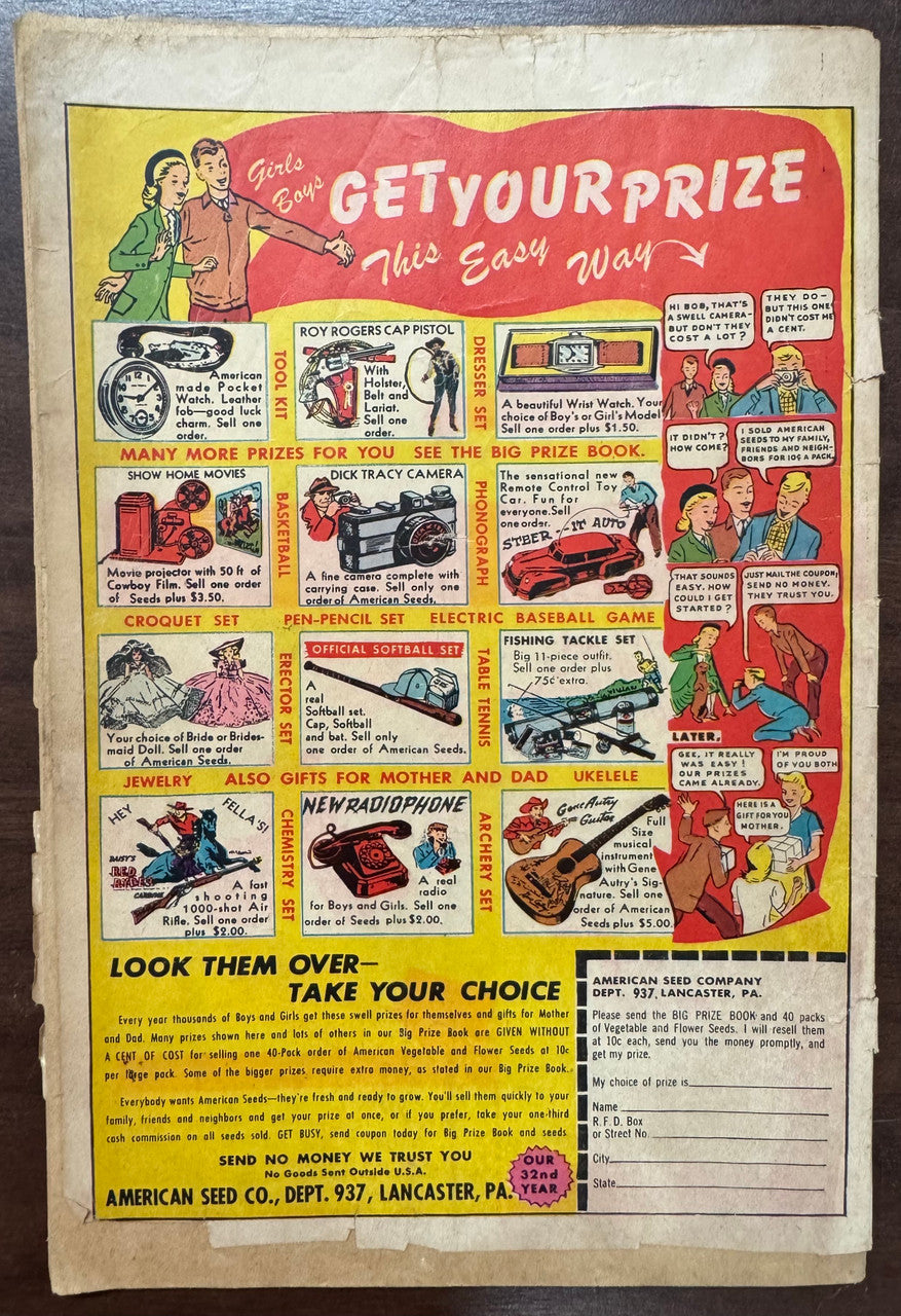 1950 Planet Comics The Lost World #64 Comic Book PR