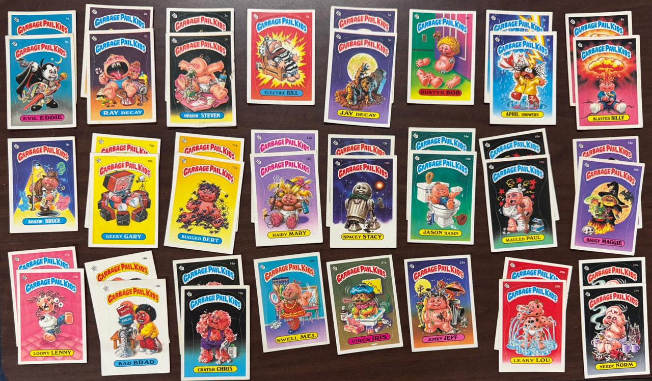 1985 Topps Garbage Pail Kids GPK Series 1 OS1 Near Complete Set (75/82) VG