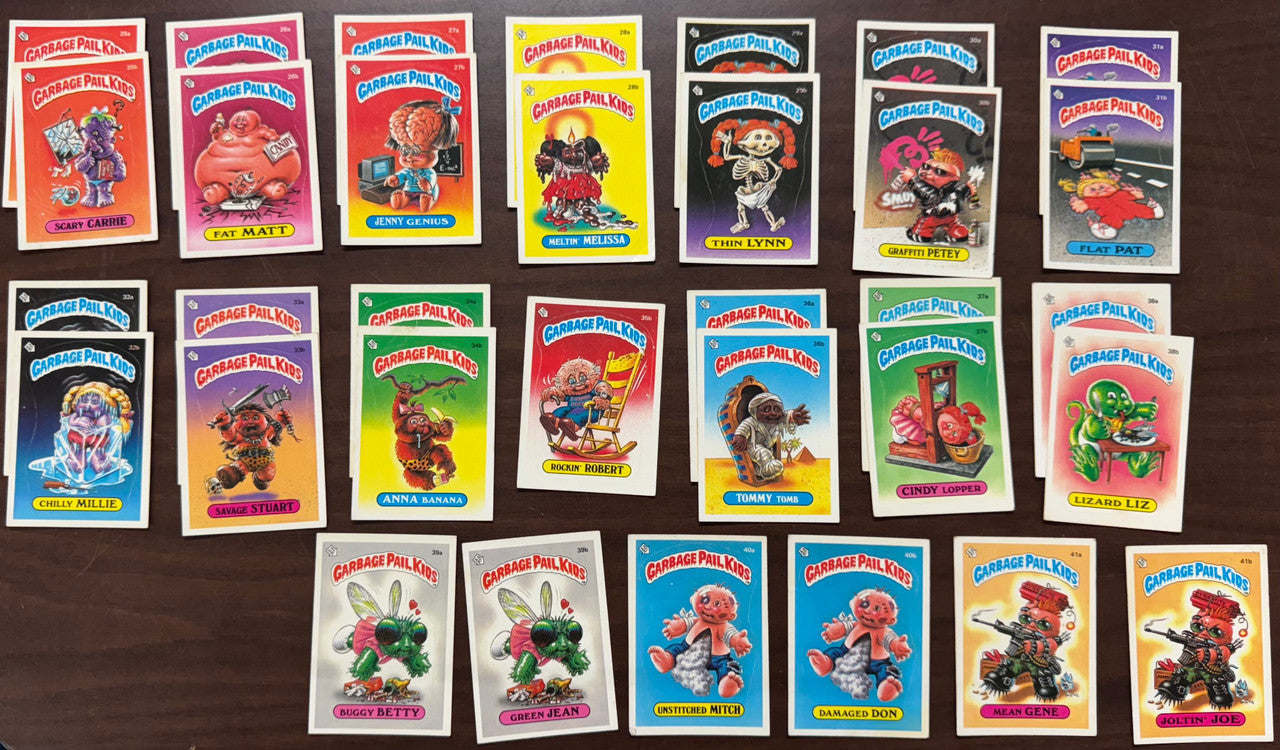 1985 Topps Garbage Pail Kids GPK Series 1 OS1 Near Complete Set (75/82) VG