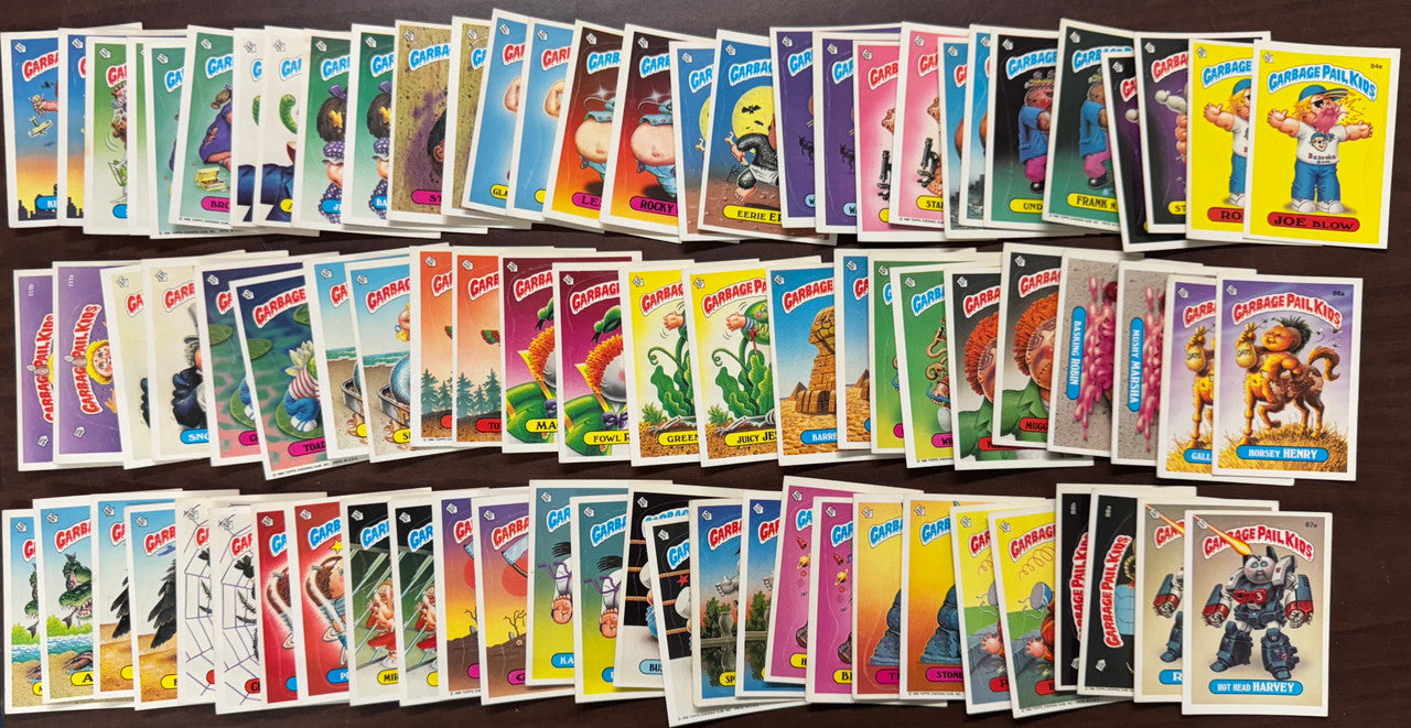 1986 Topps Garbage Pail Kids GPK Series 3 OS3 Complete Sticker Card Set VG-EX