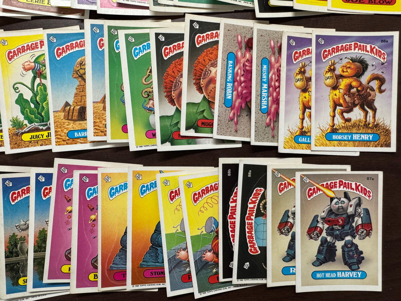 1986 Topps Garbage Pail Kids GPK Series 3 OS3 Complete Sticker Card Set VG-EX