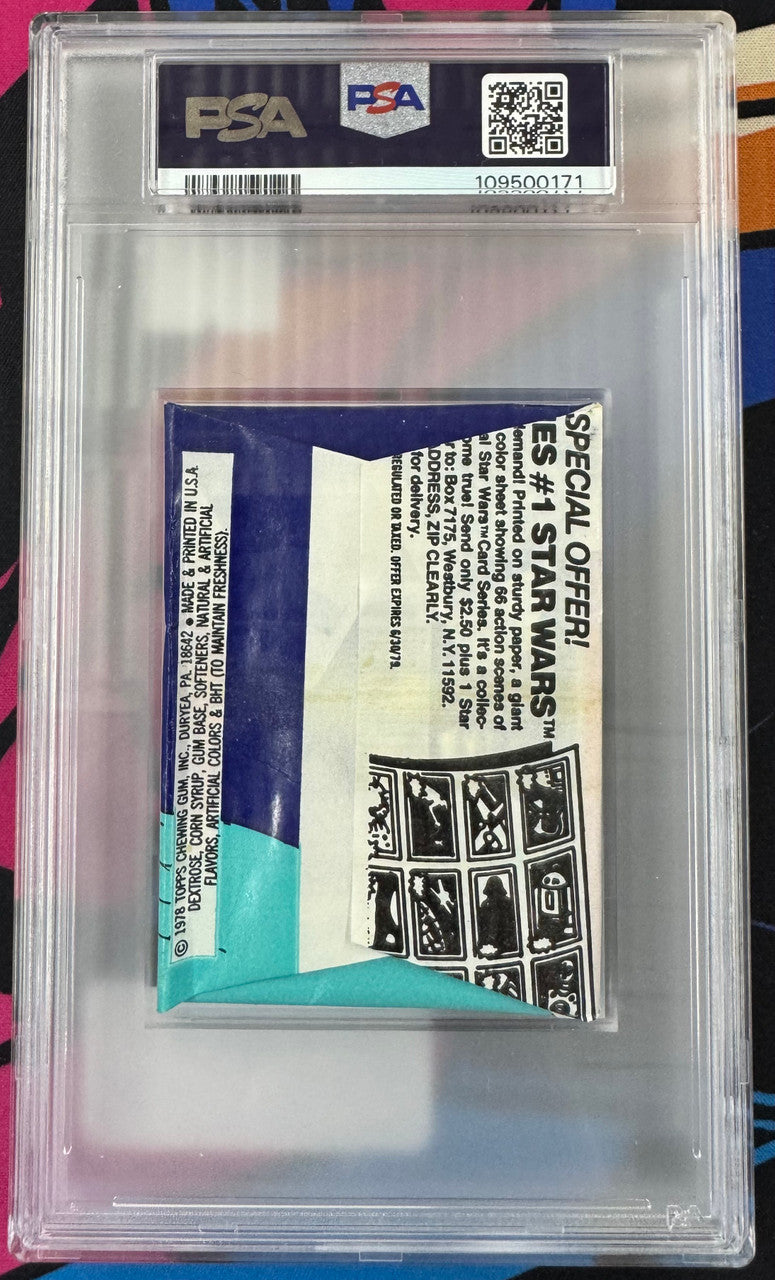 1978 Topps Star Wars Series 5 Sealed Wax Pack PSA 8