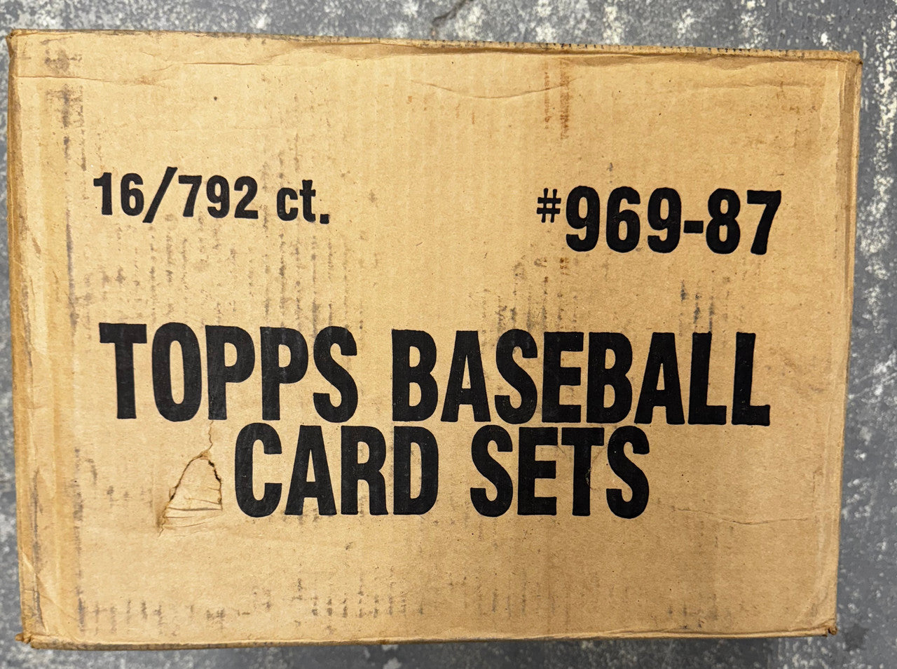 1987 Topps Baseball Factory Set Case Factory Sealed