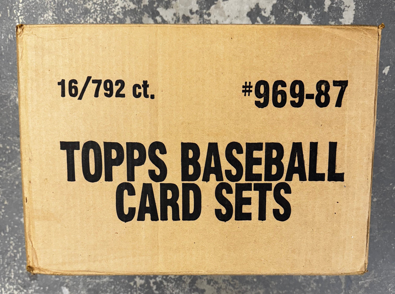 1987 Topps Baseball Factory Set Case Factory Sealed