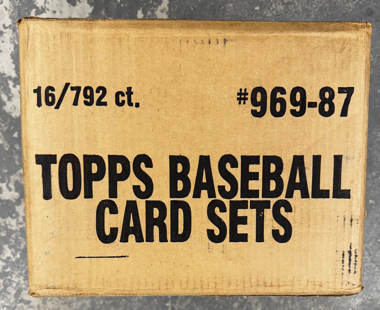 1987 Topps Baseball Factory Set Case Factory Sealed