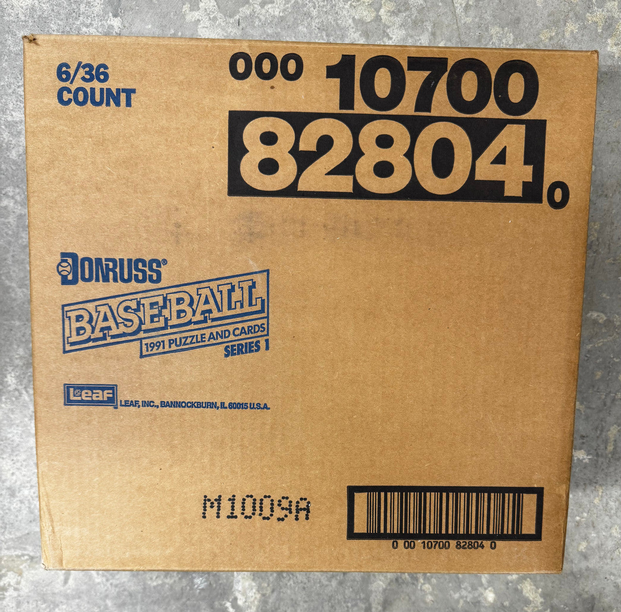 1991 Donruss Series 1 Baseball 6 Box Counter Display Case Factory Sealed
