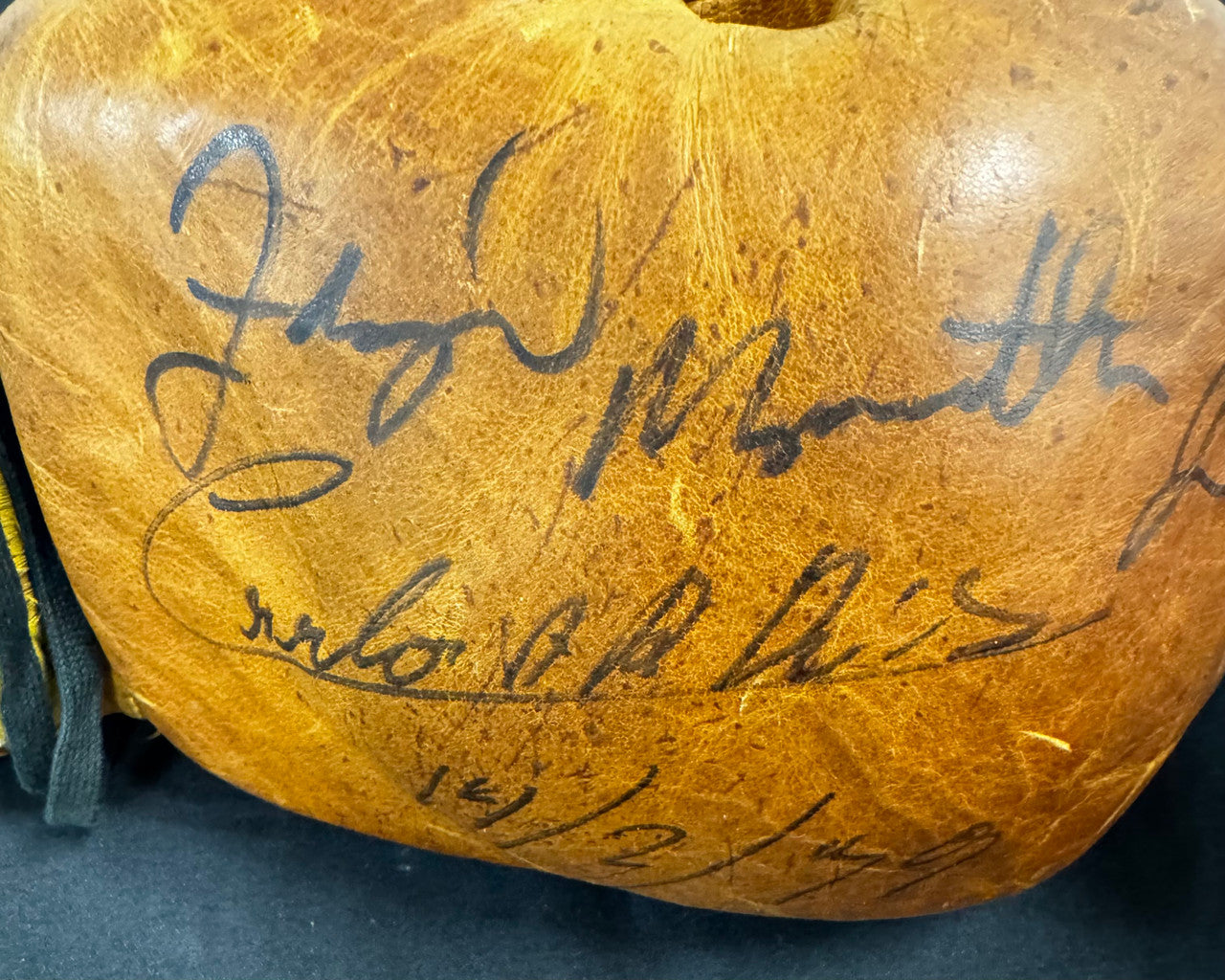 Floyd Mayweather Carlos Rios Signed Autographed Boxing Glove JSA LOA