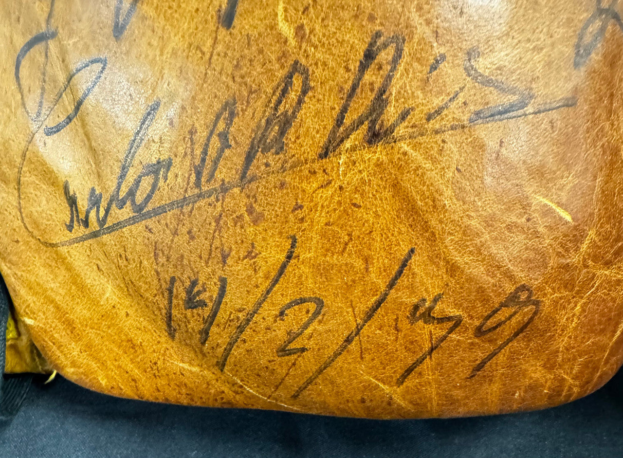 Floyd Mayweather Carlos Rios Signed Autographed Boxing Glove JSA LOA