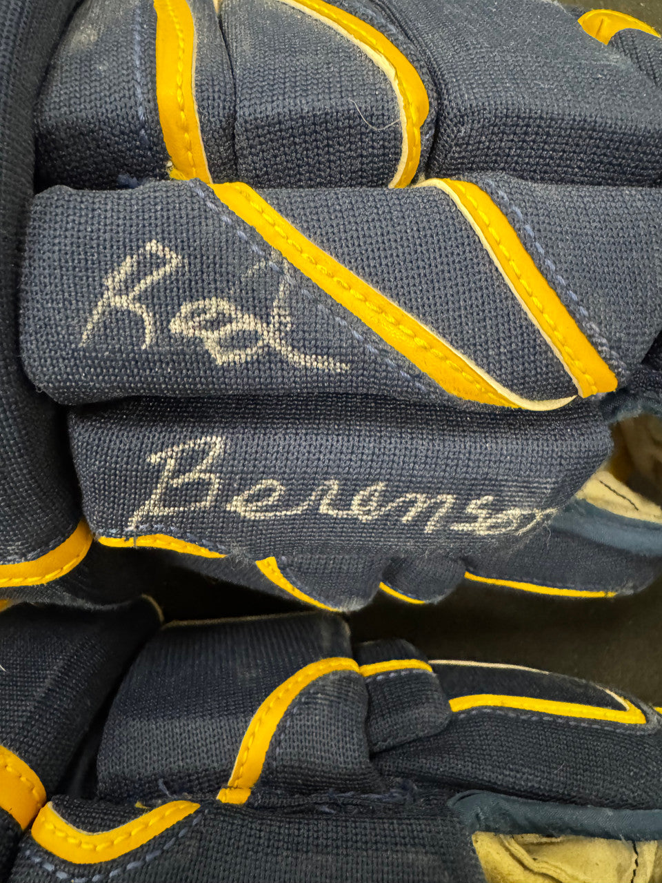 Red Berenson Signed Autographed Team Issued Hockey Gloves JSA
