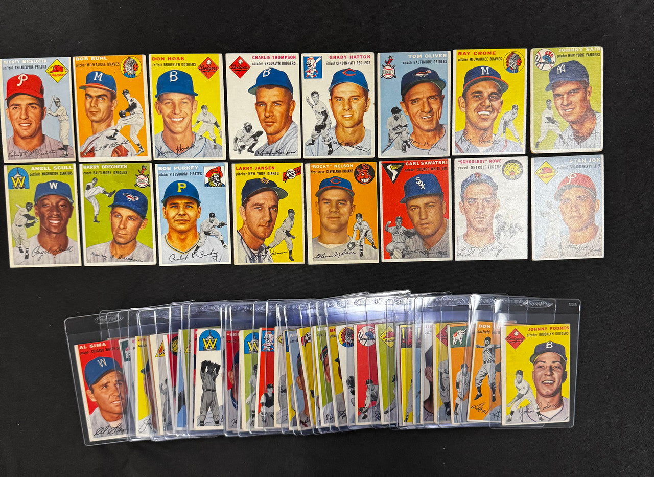 1954 Topps Baseball Complete Set (250) Overall VG-EX w/ Graded
