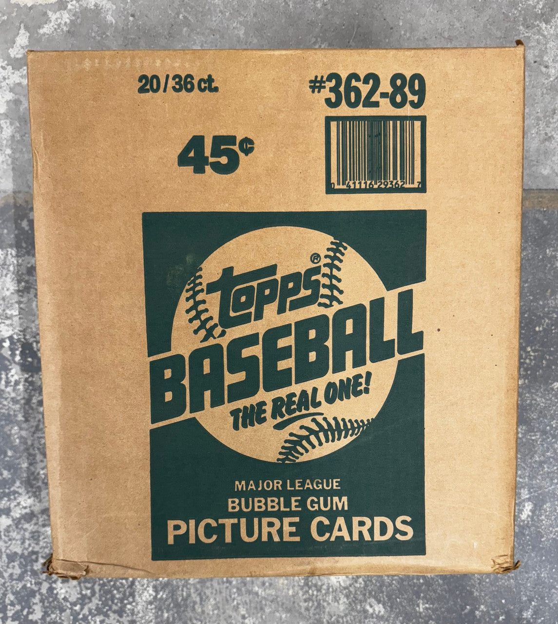 1989 Topps Baseball Wax Case Factory Sealed