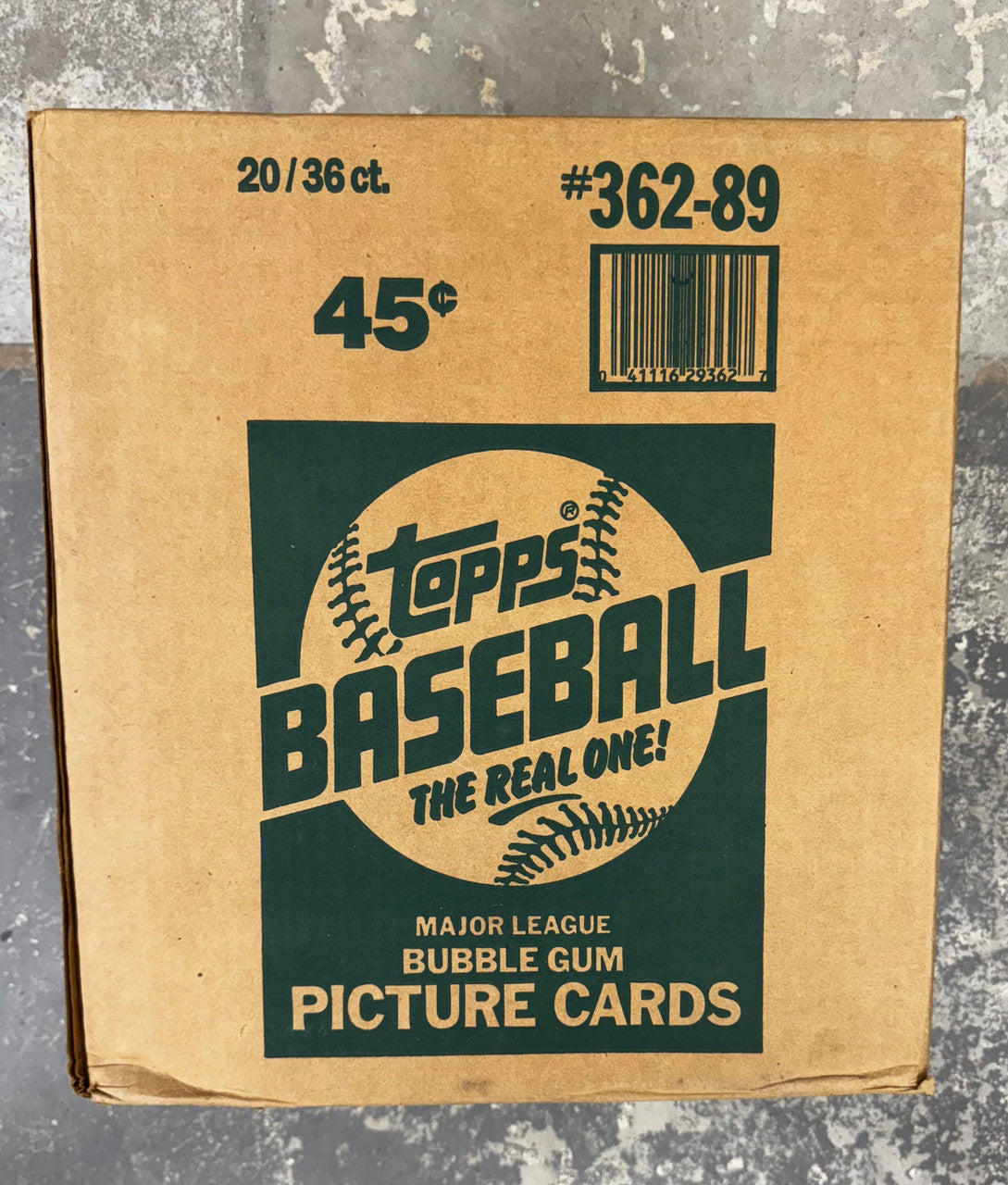 1989 Topps Baseball Wax Case Factory Sealed