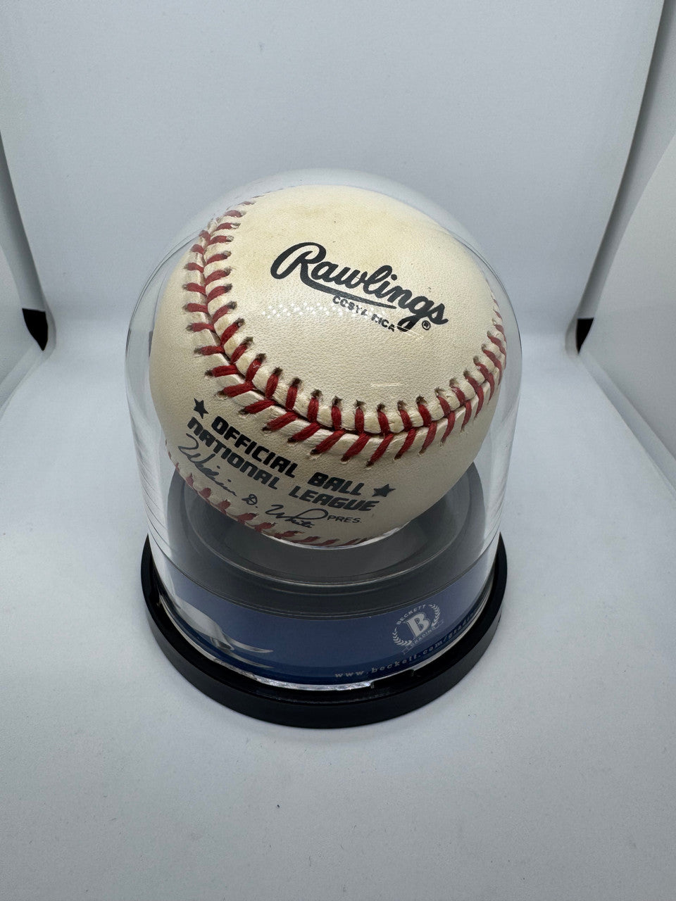 Barry Bonds Signed Autographed Rawlings ONL Baseball BAS Encapsulated
