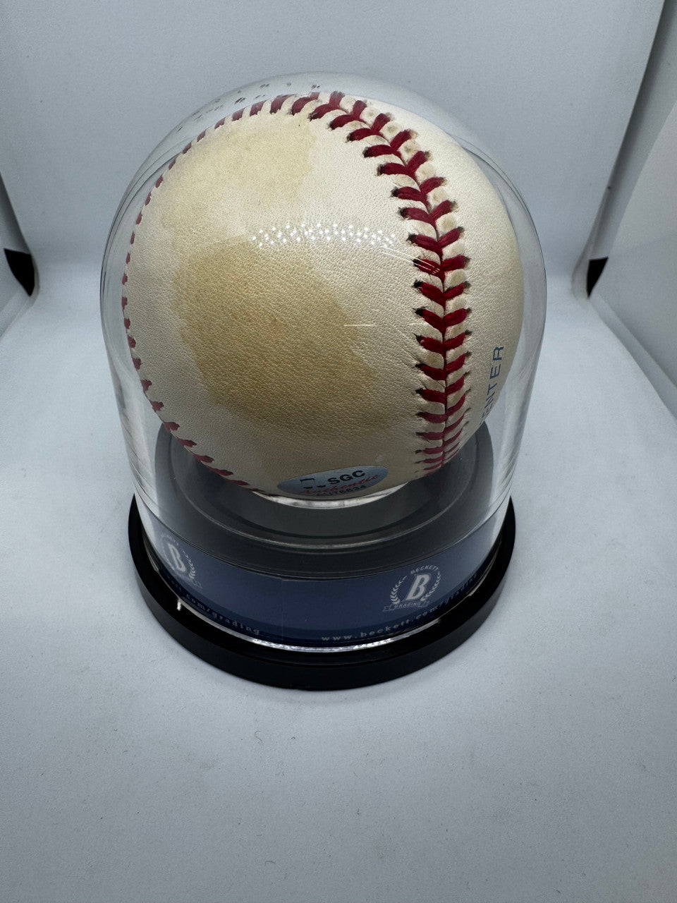 Ivan Rodriguez Signed Autographed Rawlings OAL Baseball BAS Encapsulated