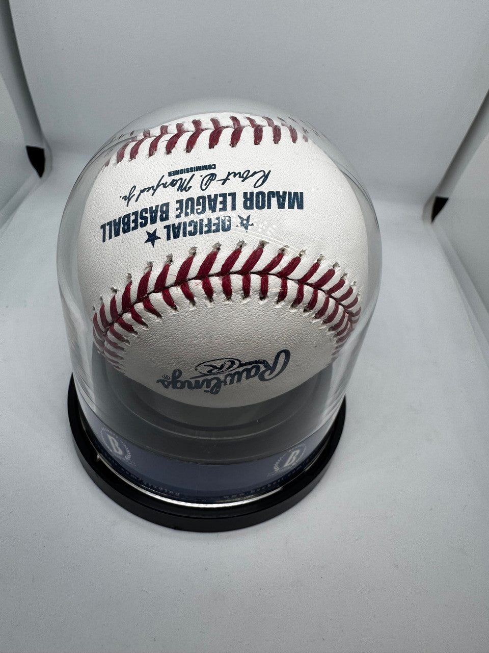 George Brett Signed Autographed Rawlings OML Baseball BAS Encapsulated