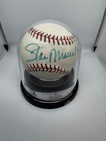 Stan Musial Signed Autograph MacGregor Official League Baseball BAS Encapsulated