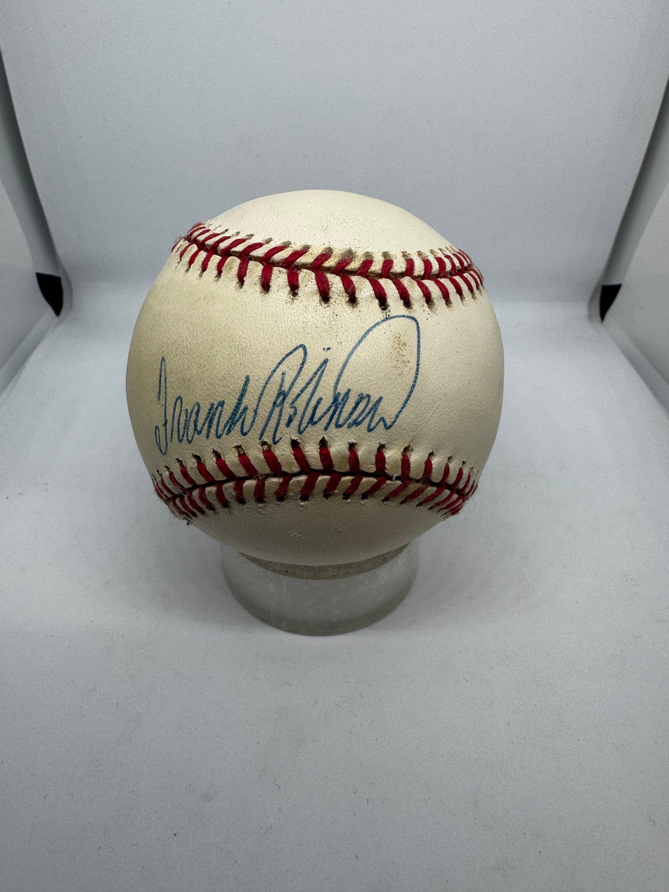 Frank Robinson Signed Autographed Rawlings OAL Baseball JSA *959