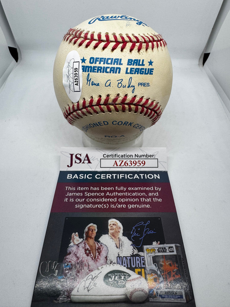 Frank Robinson Signed Autographed Rawlings OAL Baseball JSA *959