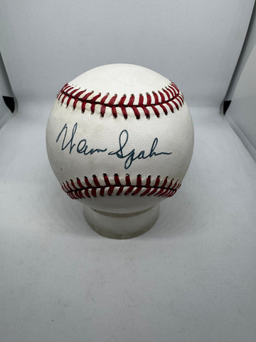 Warren Spahn Signed Autographed Rawlings ONL Baseball JSA *738