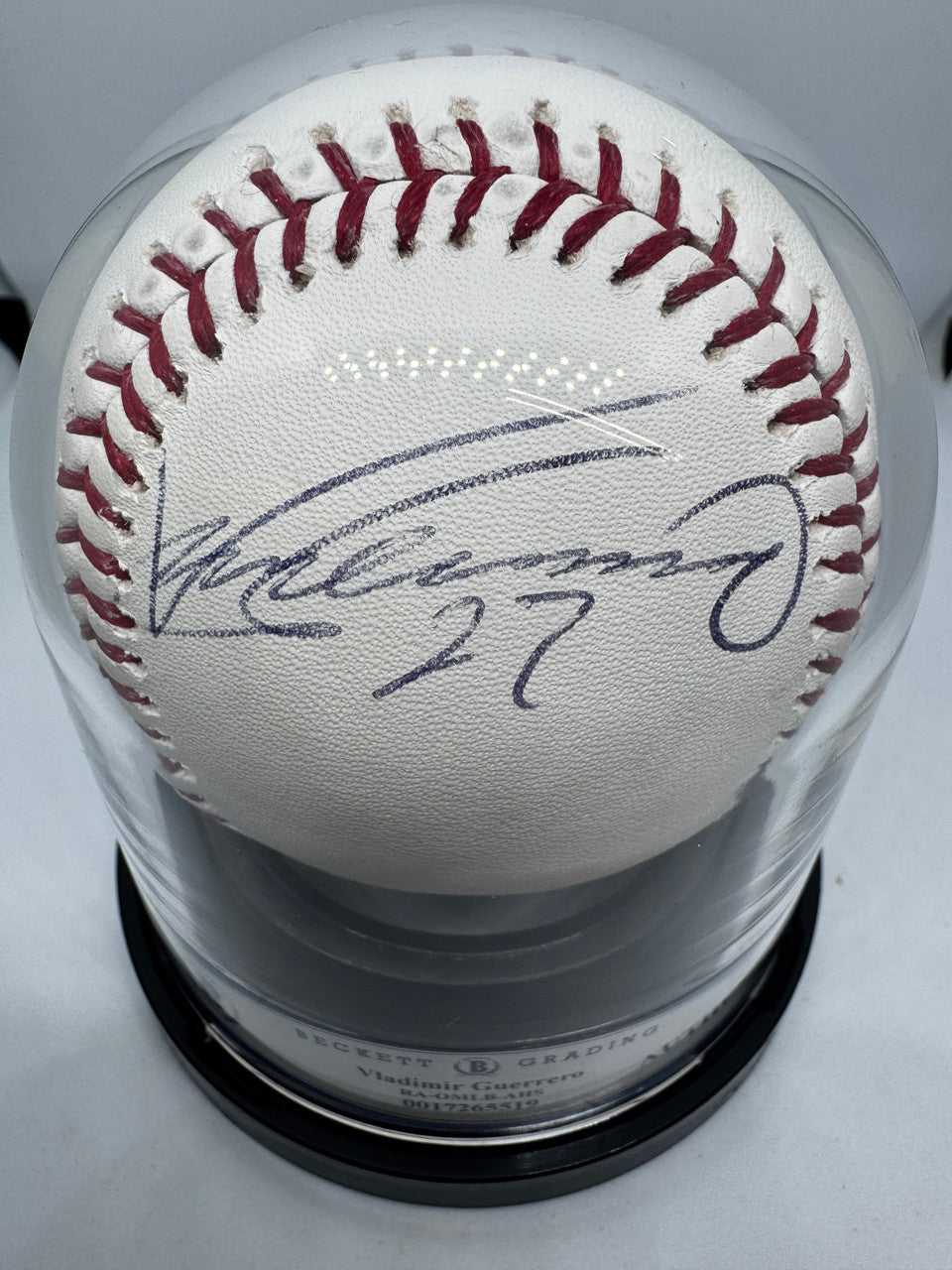 Vladimir Guerrero Signed Autographed Rawlings OML Baseball BAS Encapsulated