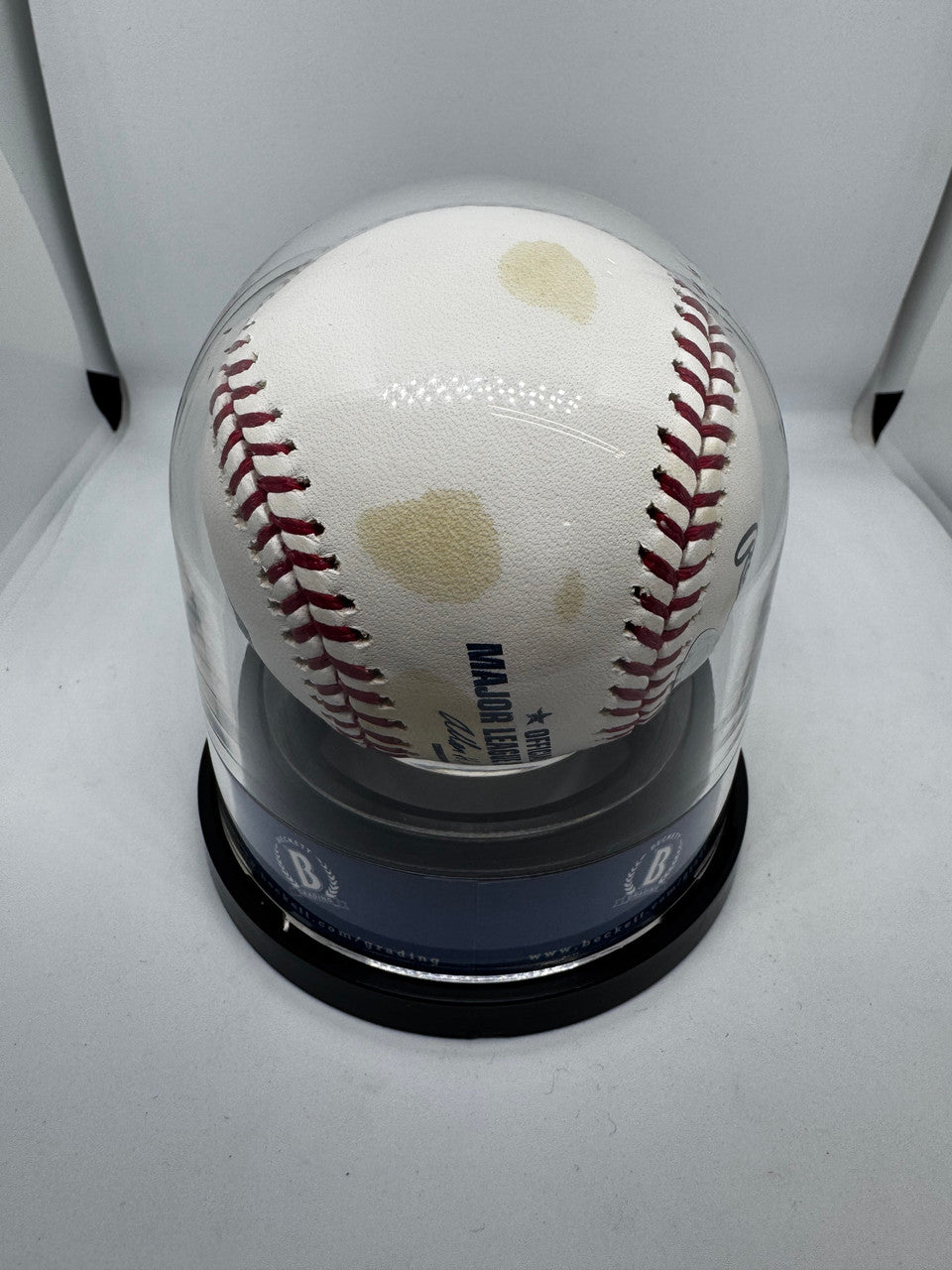 Curt Schilling Signed Autographed Rawlings OML Baseball BAS Encapsulated
