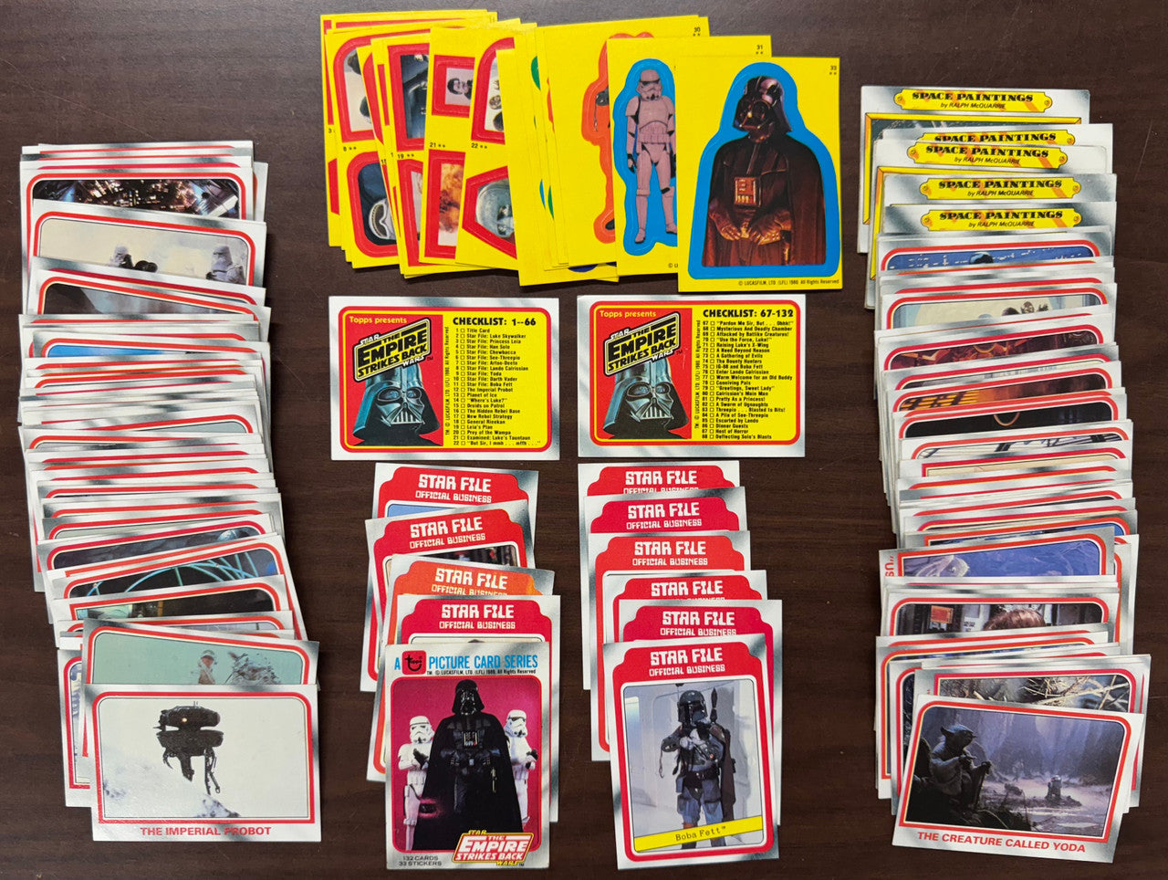 1980 Topps Empire Strikes Back Series 1 Complete Card Set W/ Stickers EX