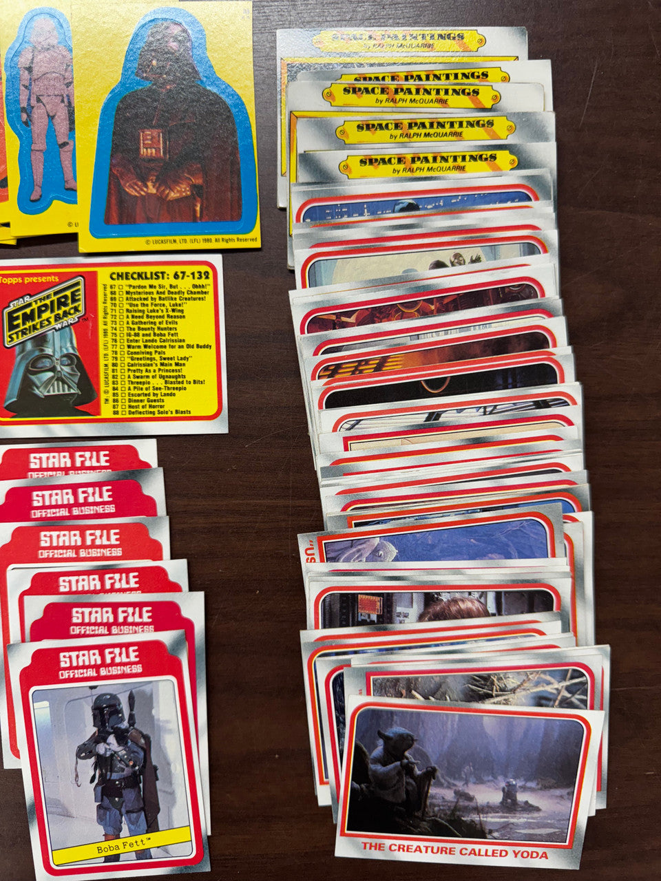 1980 Topps Empire Strikes Back Series 1 Complete Card Set W/ Stickers EX