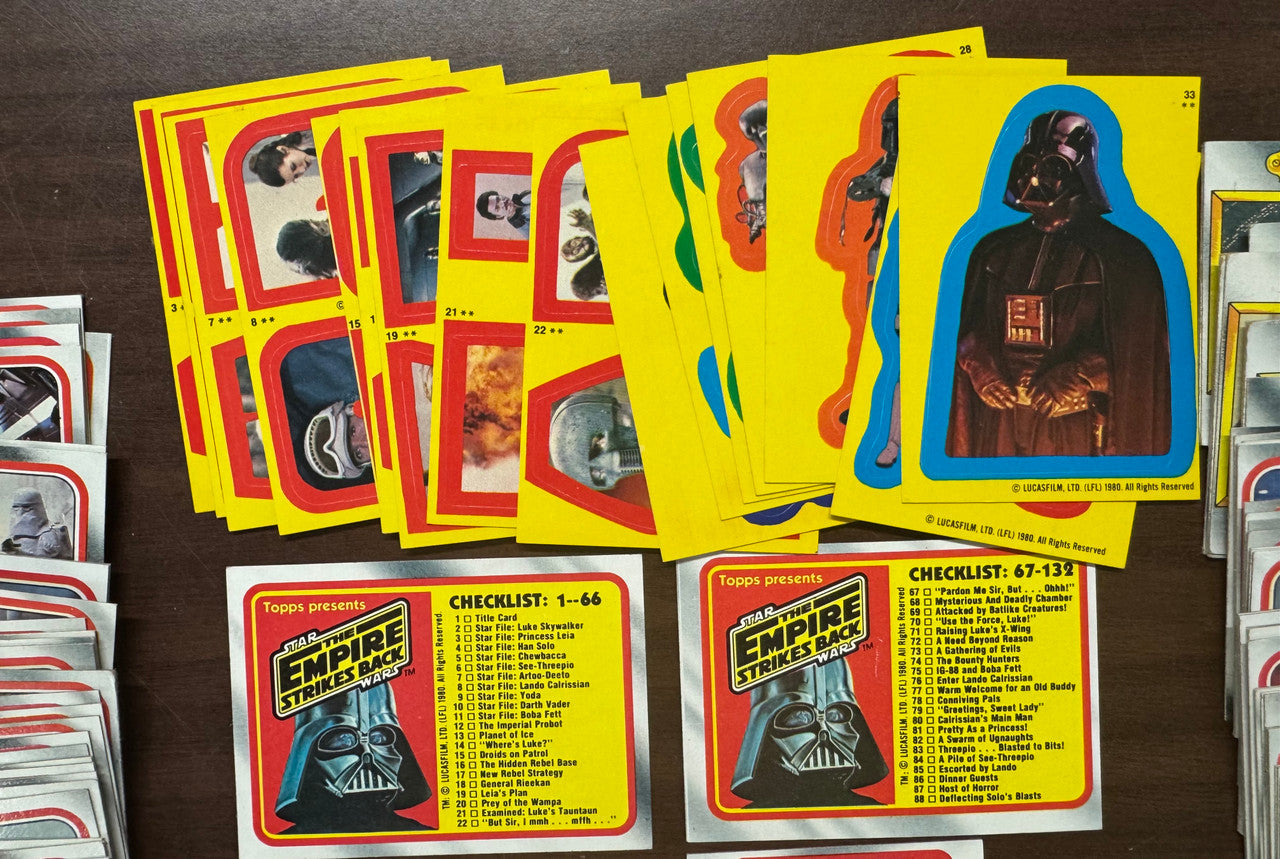 1980 Topps Empire Strikes Back Series 1 Complete Card Set W/ Stickers EX