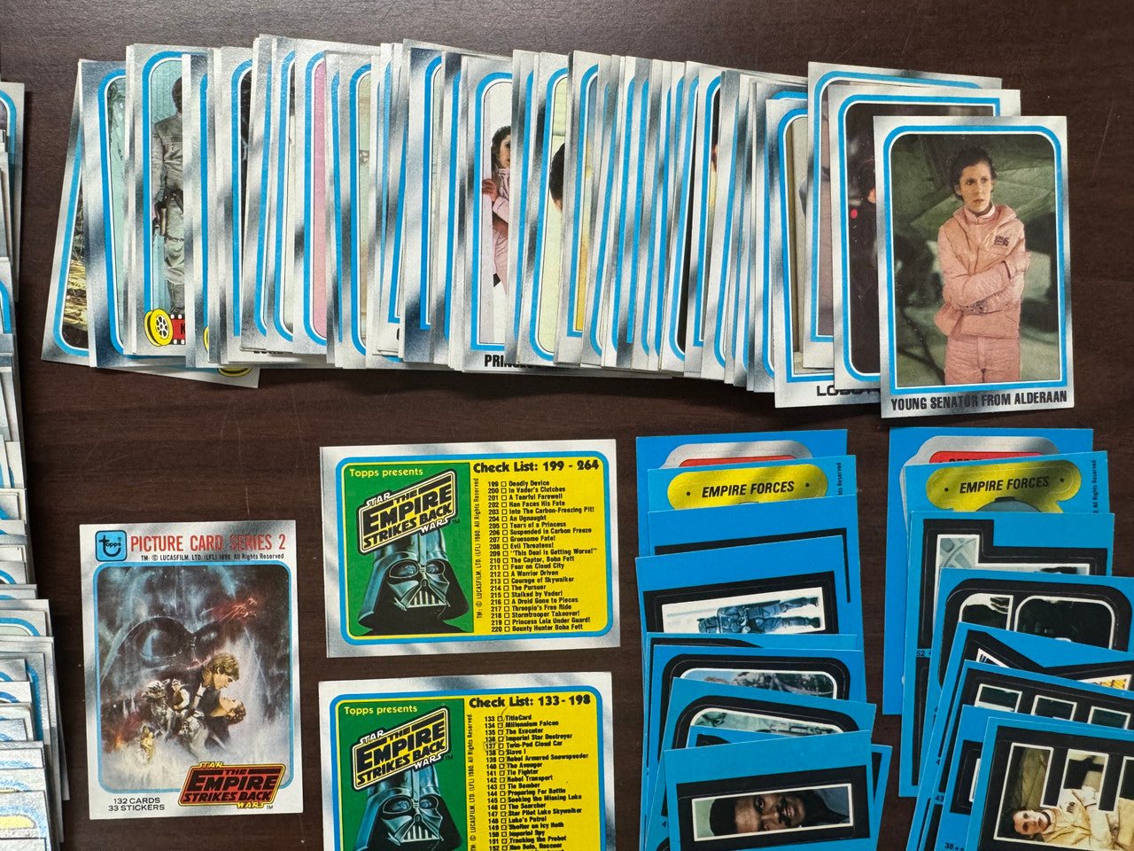 1980 Topps Empire Strikes Back Series 2 Partial Card Set 129/132 W/ Stickers EX